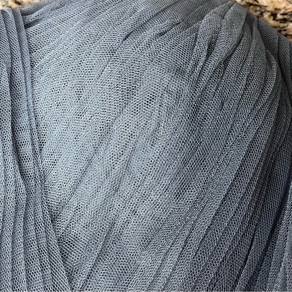 Revelry Rosalie Grey Tulle Strapless Maxi Dress Size 14 | Sweetheart PROM HOCO - Picture 6 of 11